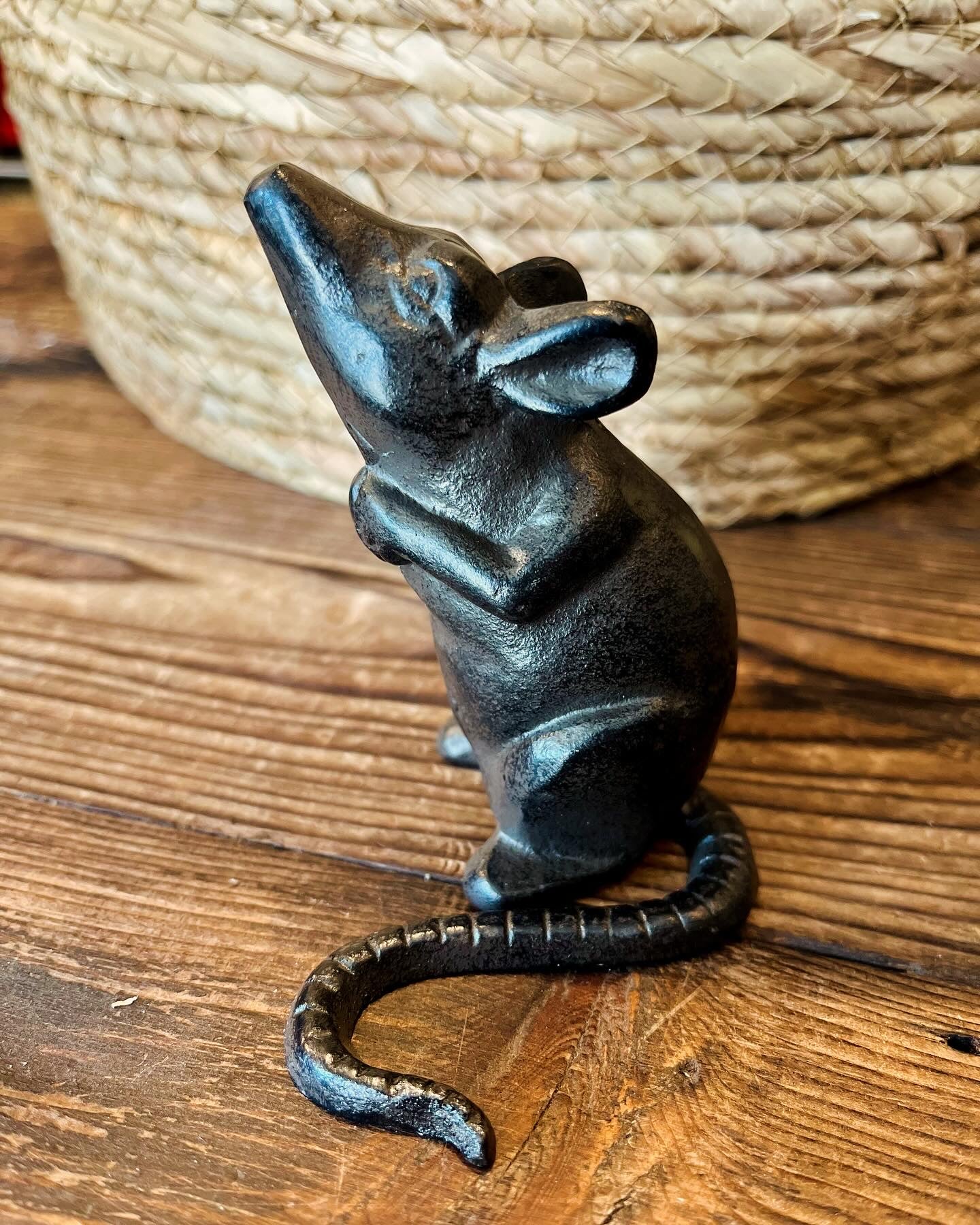 Liten råtta/mus i gjutjärn