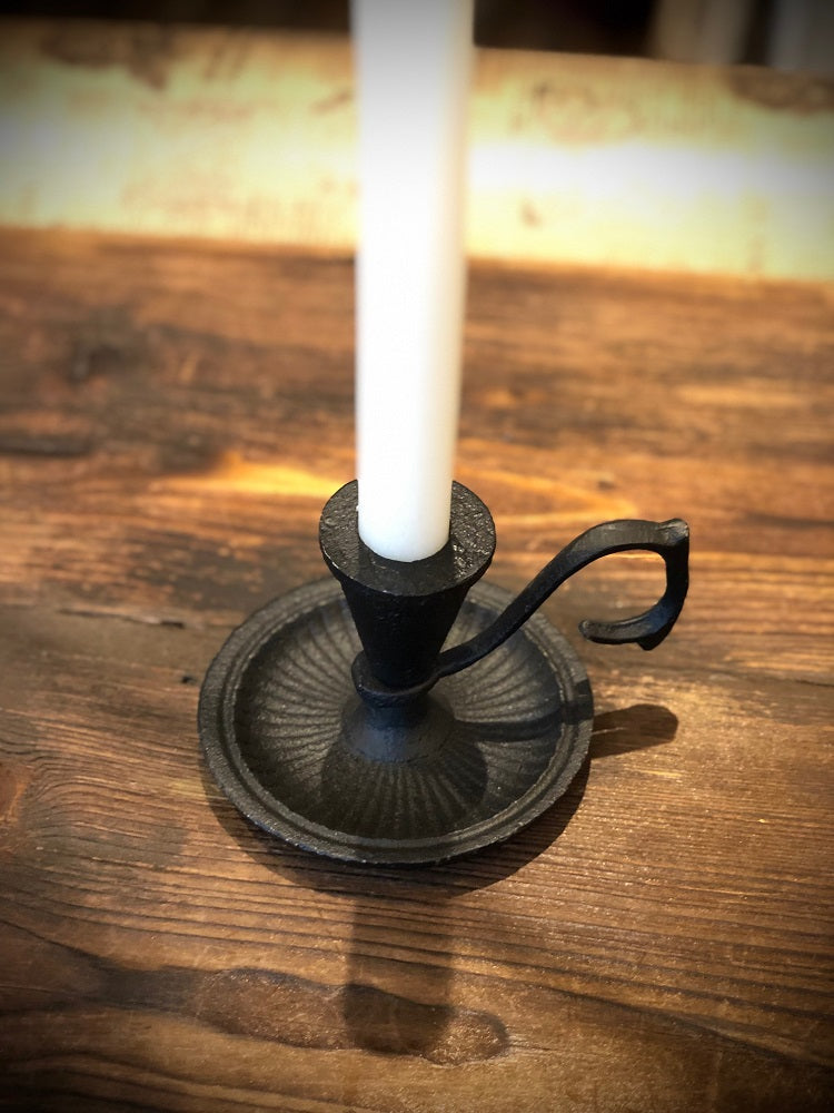 Ljusstake i svart gjutjärn